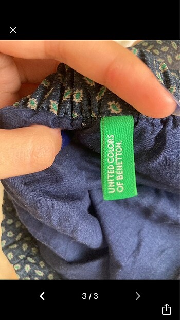 xs Beden benetton mini etek