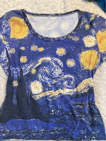 yıldızlı gece tshirt