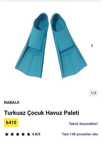 decathlon Turkuaz Çocuk Havuz Paleti