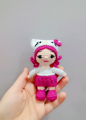Amigurumi Hello Kitty Anahtarlık
