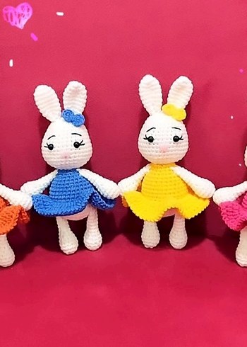 Amigurumi Tavşan Anahtarlık