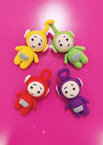 Renkli Örgü Teletubbies Oyuncakları