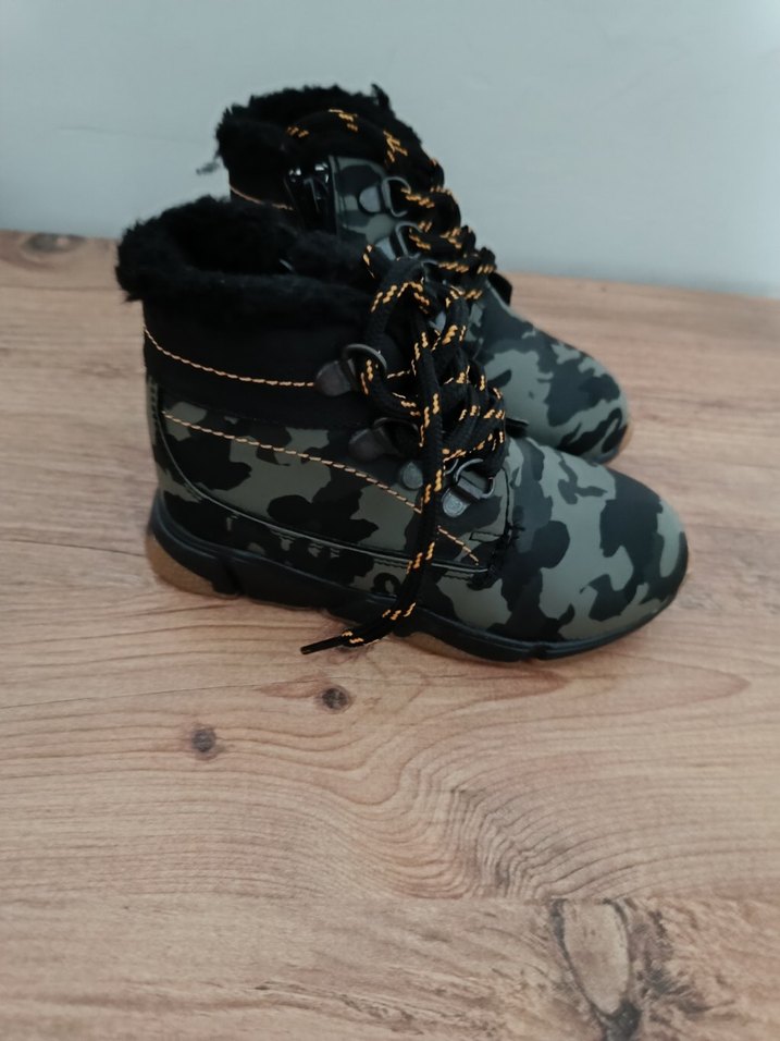 Kahverengi Kamuflaj Kürklü Çocuk Botu - Görsel 2