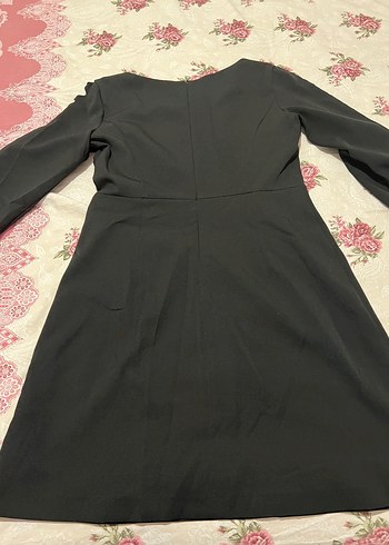 38 Beden siyah Renk V Yaka Siyah Gotik Kadın elbise