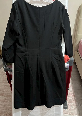 38 Beden V Yaka Siyah Gotik Kadın elbise