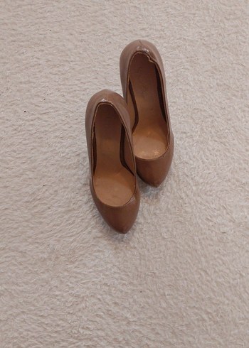 Bej Stiletto Topuklu Kadın Ayakkabı - Görsel 2