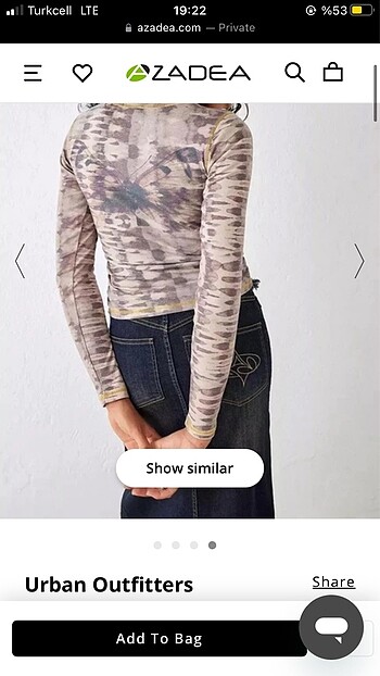 Urban Outfitters Orjinal urban bluz