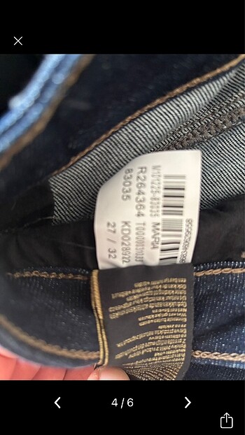 27 Beden lacivert Renk Mavi kadin jean