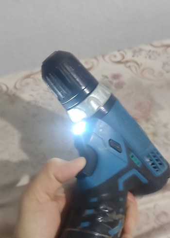 Mavi El Tipi Matkap LED Işıklı