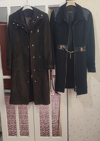 Deri Kemerli Uzun Erkek Kaban - Görsel 4