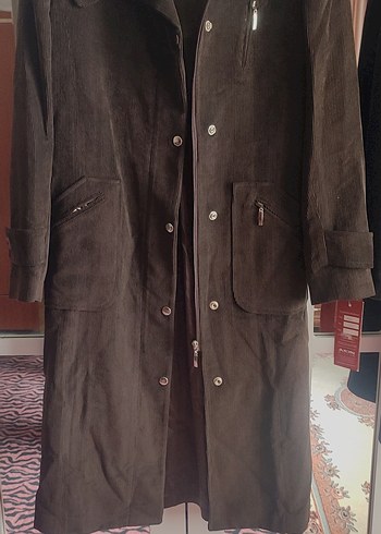 Deri Kemerli Uzun Erkek Kaban - Görsel 5