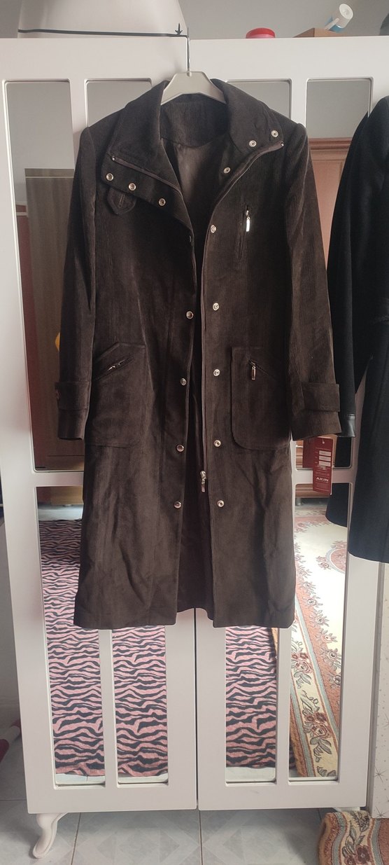 Deri Kemerli Uzun Erkek Kaban - Görsel 3