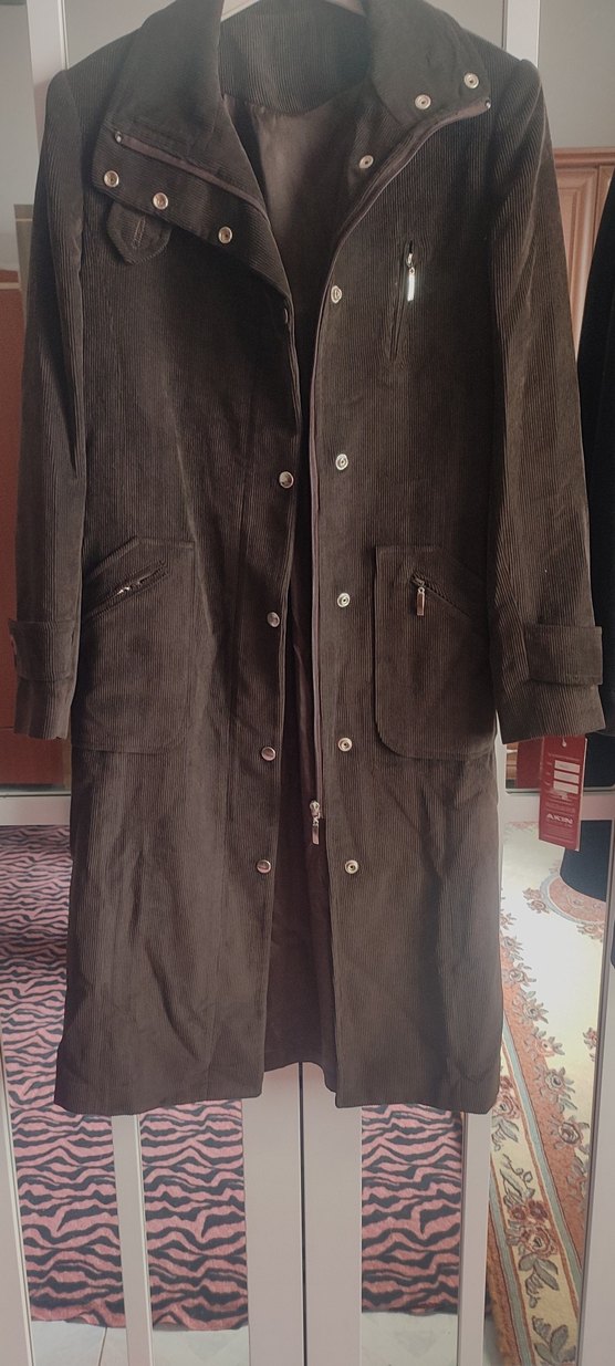 Deri Kemerli Uzun Erkek Kaban - Görsel 5