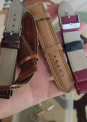 Klasik Erkek Saat Kayışları - Renkli Kahverengi Tonlar - Görsel 5