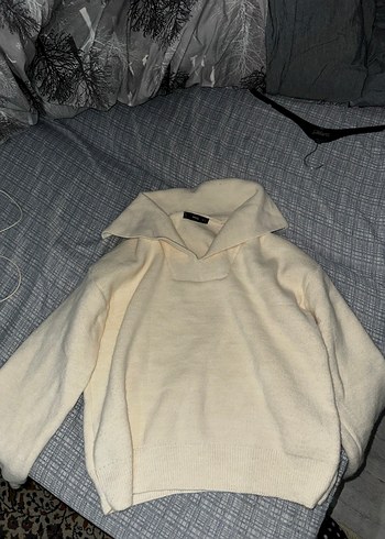 Krem mango marka Örgü Kadın Kazak - Görsel 3