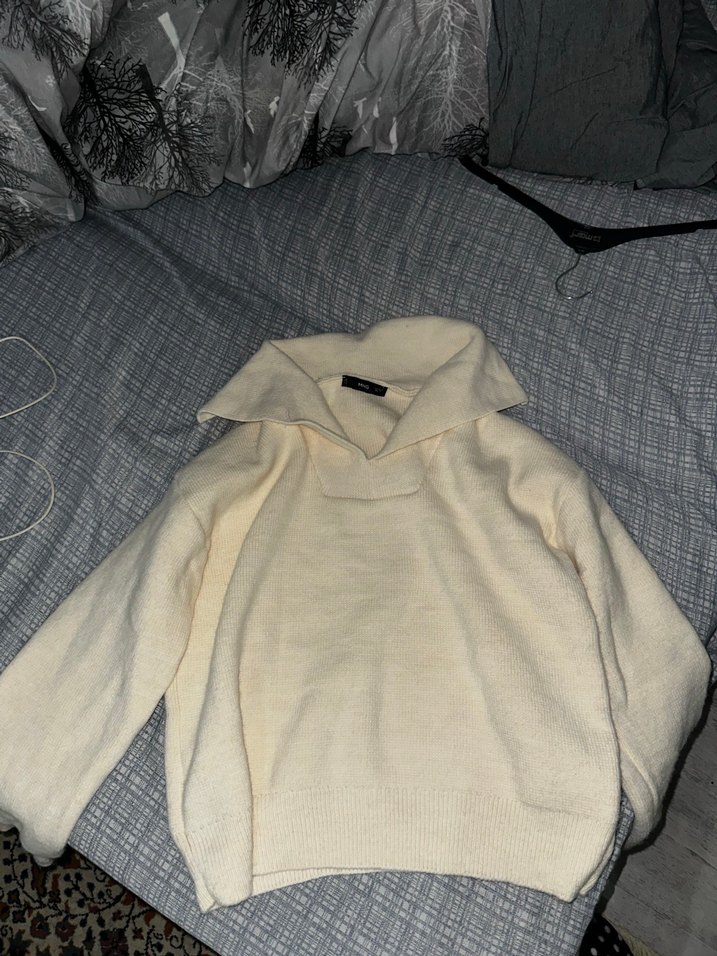 Krem mango marka Örgü Kadın Kazak - Görsel 3