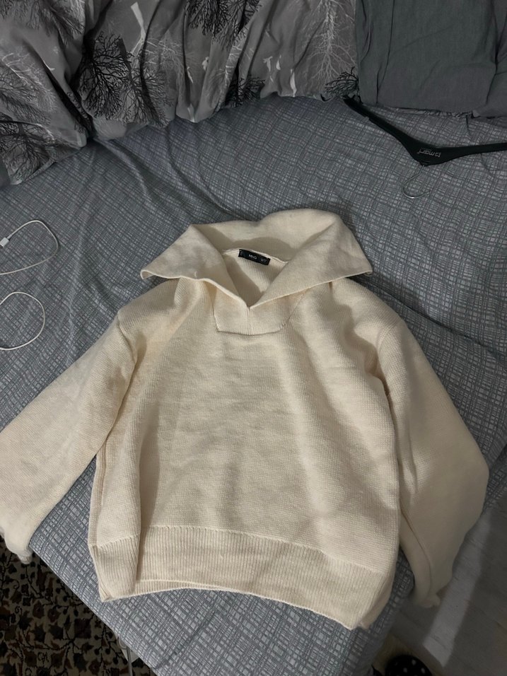 Krem mango marka Örgü Kadın Kazak - Görsel 4