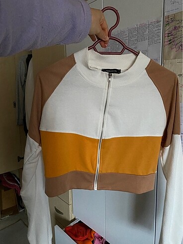 Crop ceket