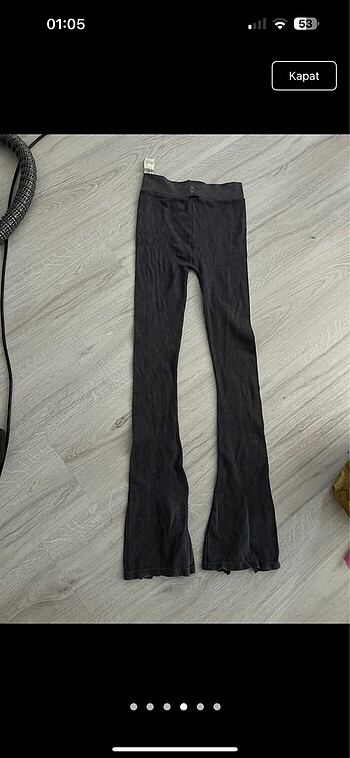 xs Beden Steadivarius İspanyol paça pantolon