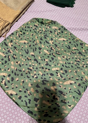 Yeşil Fırfırlı Bohem Kadın Fular - Görsel 2