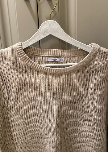 Bej Örgü Kadın Triko - Görsel 2