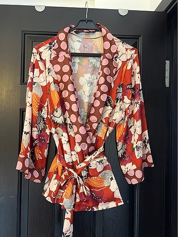 Saten kimono gömlek