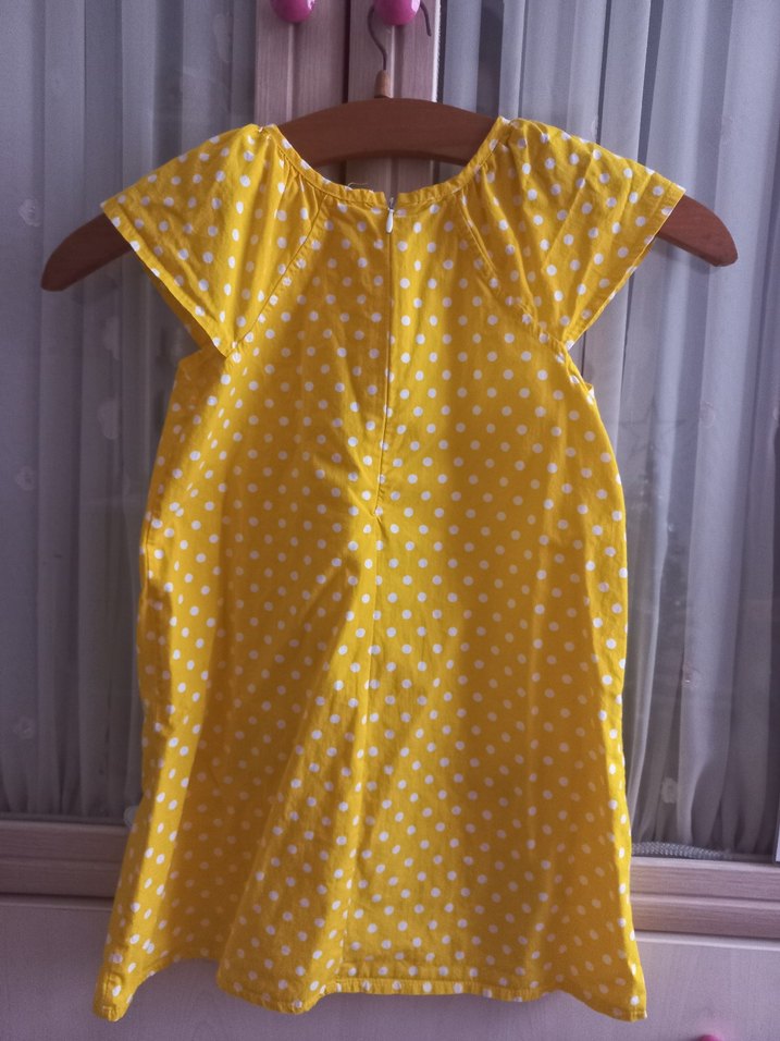 Denokids marka Sarı Puantiyeli Kız Çocuk Elbise - Görsel 2