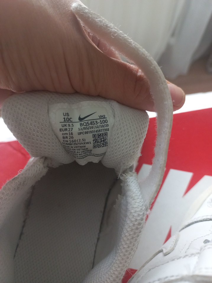 Beyaz unisex Çocuk Spor Ayakkabı Velcro - Görsel 4