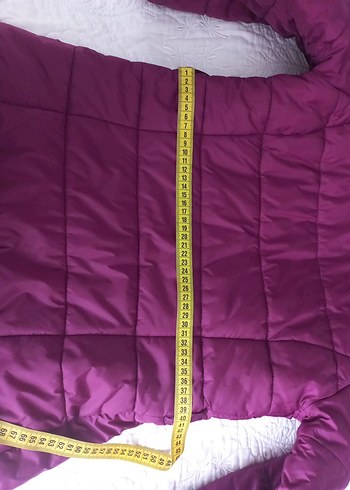 Fermuarlı Mor çocuk Kışlık Mont - Görsel 2