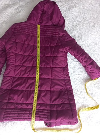 Fermuarlı Mor çocuk Kışlık Mont - Görsel 3