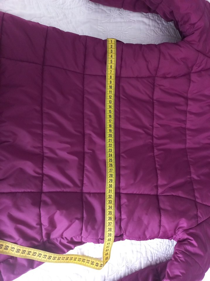 Fermuarlı Mor çocuk Kışlık Mont - Görsel 2