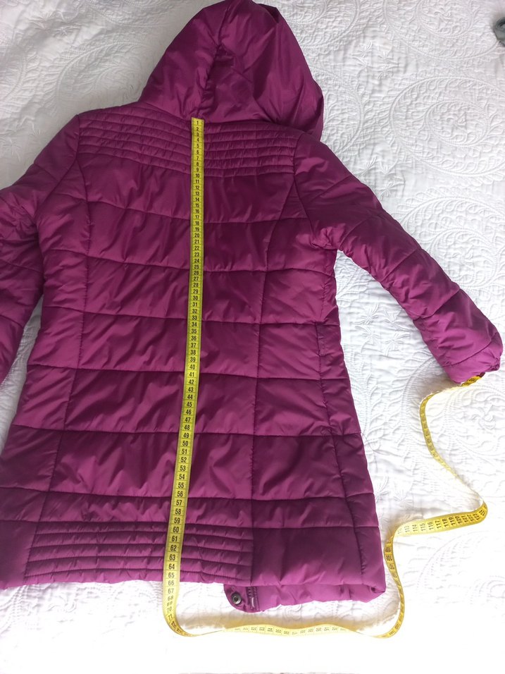 Fermuarlı Mor çocuk Kışlık Mont - Görsel 3