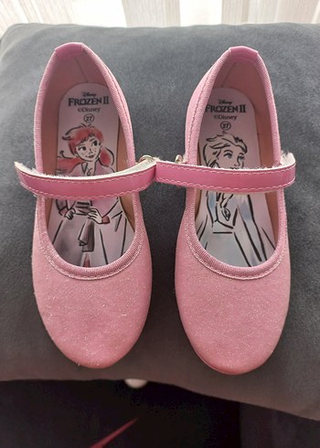 Kızlar için Pembe Baskılı Tokalı Babet - Görsel 6