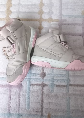 Kız Çocuk Pudra Pembe Cırt Cırtlı Spor Ayakkabı - Görsel 2