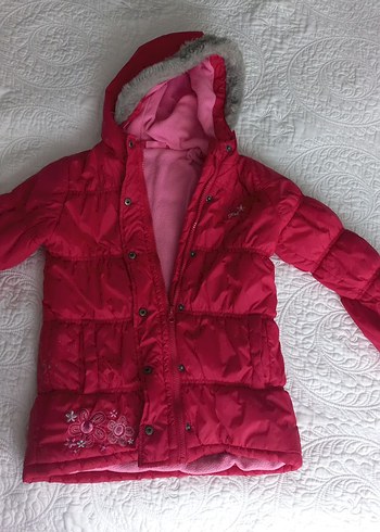 kırmızı Kız Çocuk kaban - Görsel 3