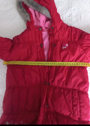 kırmızı Kız Çocuk kaban - Görsel 6