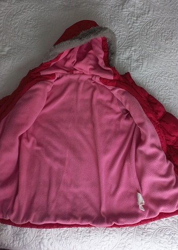 kırmızı Kız Çocuk kaban - Görsel 2