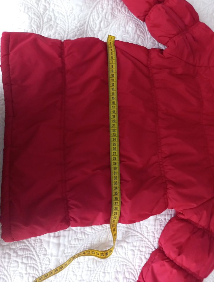 kırmızı Kız Çocuk kaban - Görsel 5