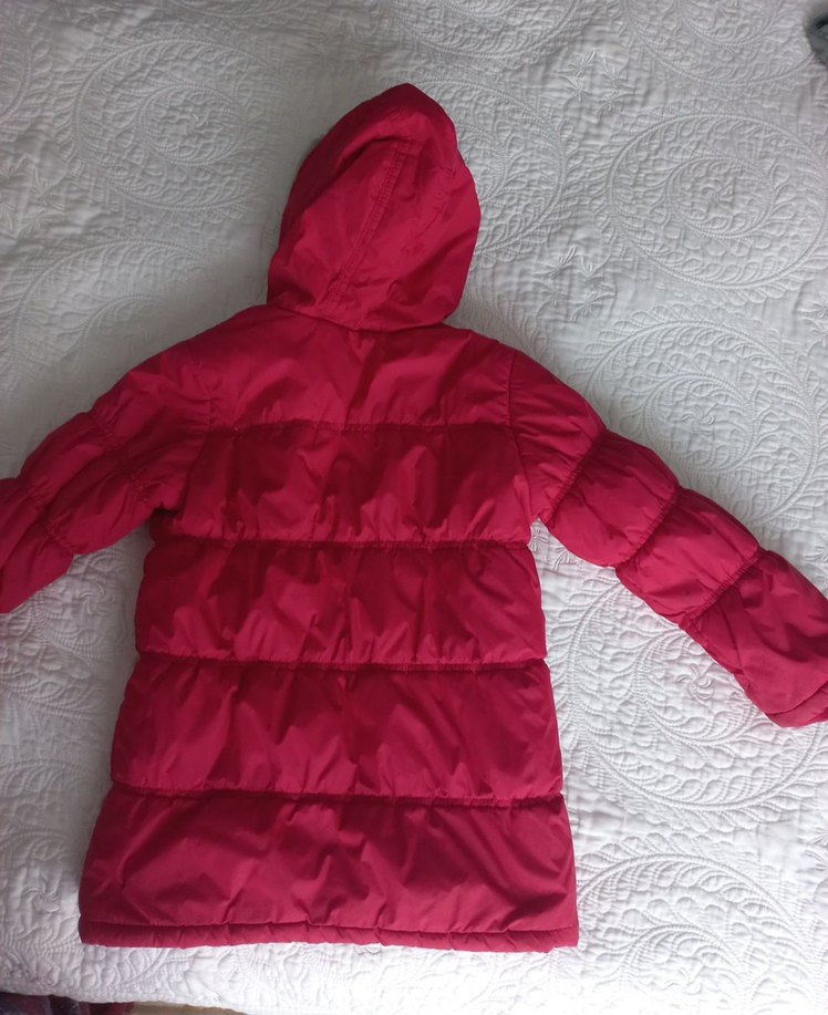 kırmızı Kız Çocuk kaban - Görsel 4