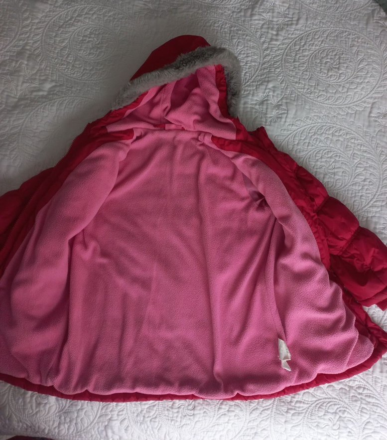 kırmızı Kız Çocuk kaban - Görsel 2