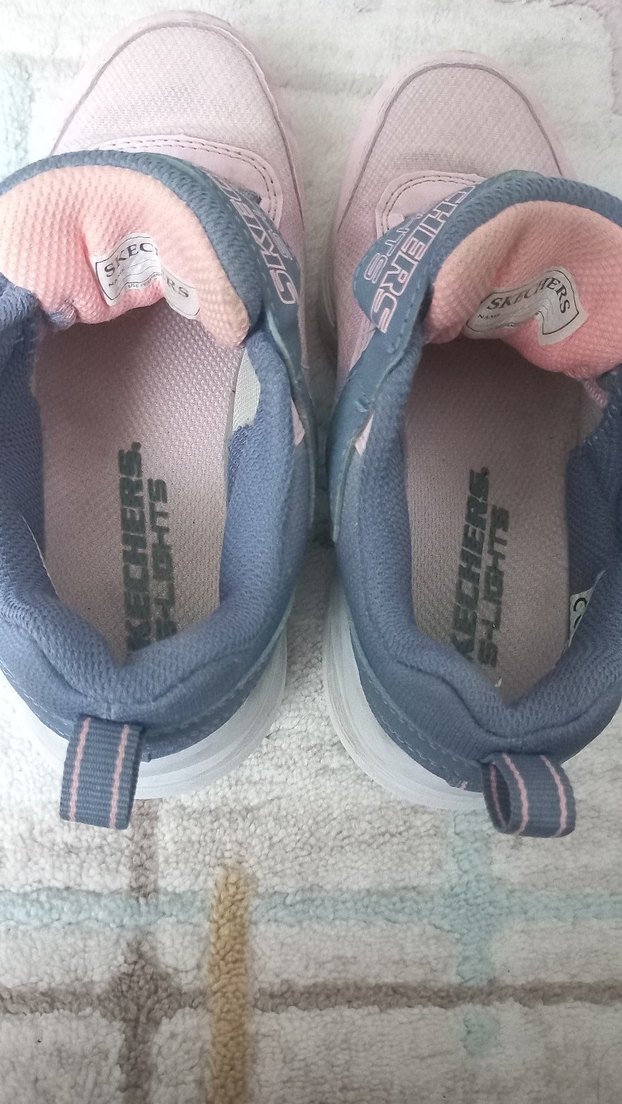 Kız Çocuk ışıklı Pembe Skechers Spor Ayakkabı - Görsel 4