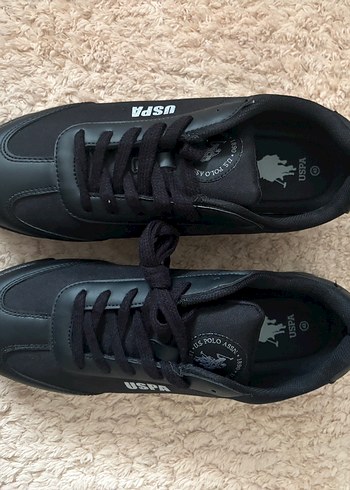 42 Beden Siyah Wedge Topuklu USPA Spor Ayakkabı