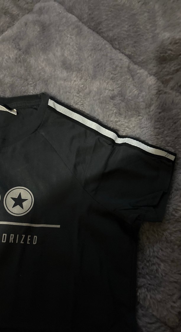 Erkek Siyah Baskılı Kısa Kollu Tişört - Görsel 2