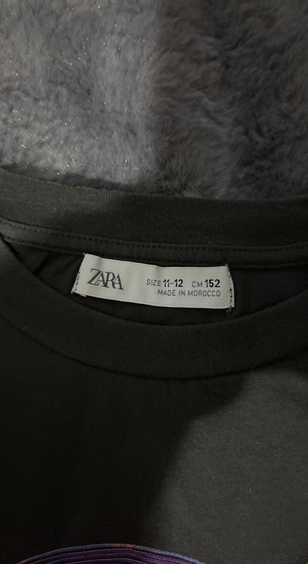 Siyah  Kısa Kollu Baskılı Tişört - Görsel 3