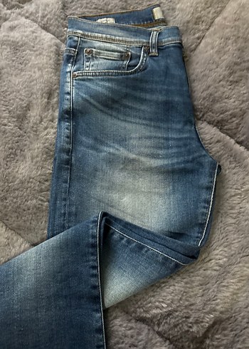 Erkek Mavi   LTB Marka Dar Paça  Kot Pantolon - Görsel 2