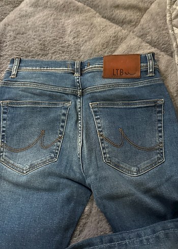 Erkek Mavi   LTB Marka Dar Paça  Kot Pantolon - Görsel 3