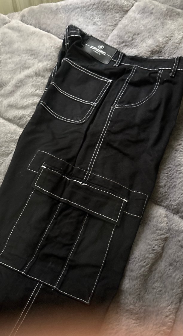 Lacivert Regular Fit Erkek Bol Kot Pantolon - Görsel 2