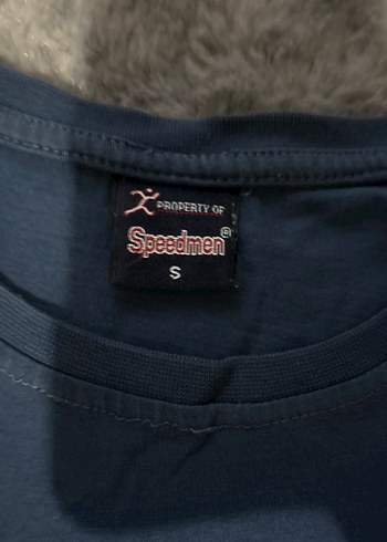 Erkek Lacivert Baskılı Denim T-shirt - Görsel 3