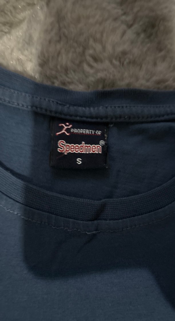 Erkek Lacivert Baskılı Denim T-shirt - Görsel 3