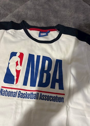Beyaz NBA Baskılı Erkek Tişört - Görsel 2